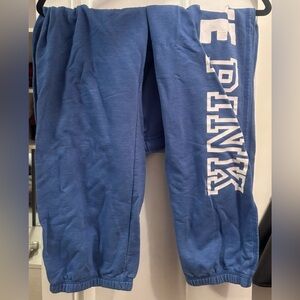 Victoria’s Secret PINK blue sweatpants size large.
